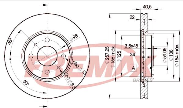 FREMAX BD-1650 - Stabdžių diskas autoreka.lt