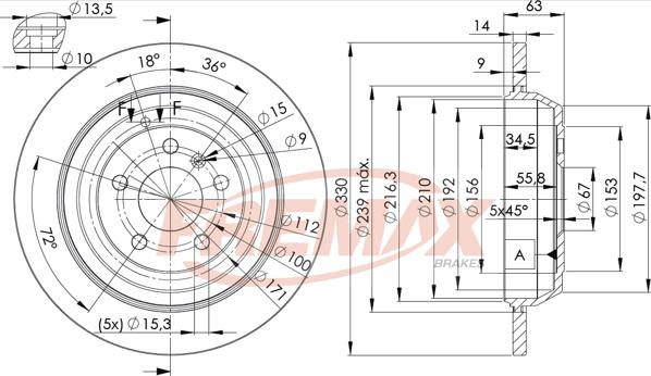 FREMAX BD-3508 - Stabdžių diskas autoreka.lt