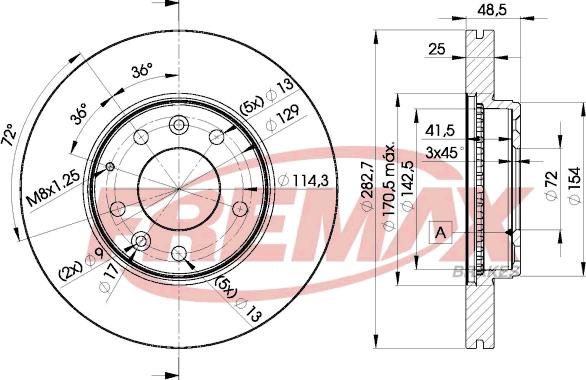 FREMAX BD-3269 - Stabdžių diskas autoreka.lt