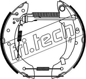 Fri.Tech. 16183 - Stabdžių trinkelių komplektas autoreka.lt