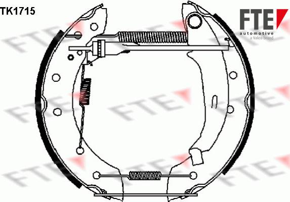 FTE 9110005 - Stabdžių trinkelių komplektas autoreka.lt