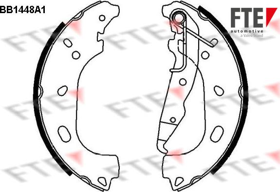 FTE BB1448A1 - Stabdžių trinkelių komplektas autoreka.lt