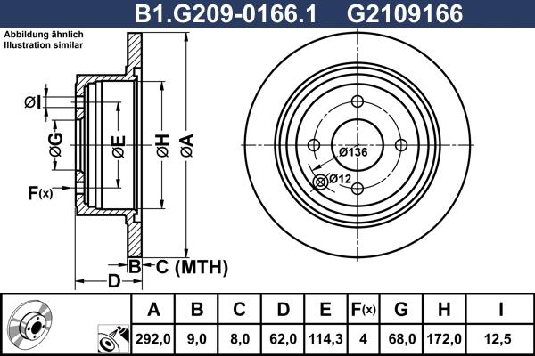 Galfer B1.G209-0166.1 - Stabdžių diskas autoreka.lt