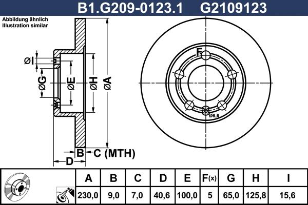 Galfer B1.G209-0123.1 - Stabdžių diskas autoreka.lt