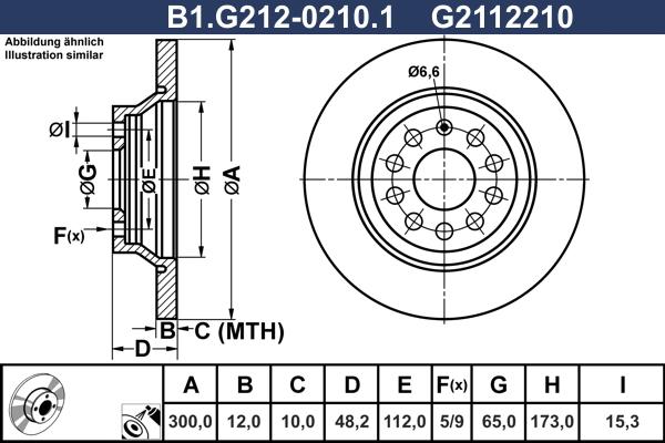 Galfer B1.G212-0210.1 - Stabdžių diskas autoreka.lt