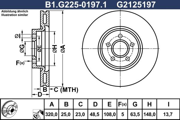 Galfer B1.G225-0197.1 - Stabdžių diskas autoreka.lt