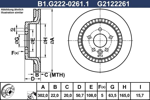 Galfer B1.G222-0261.1 - Stabdžių diskas autoreka.lt