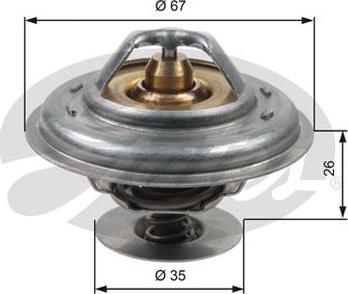 GATES-AU TH13287G1 - Termostatas, aušinimo skystis autoreka.lt