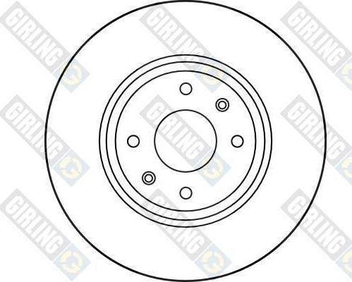 Girling 6011231 - Stabdžių diskas autoreka.lt