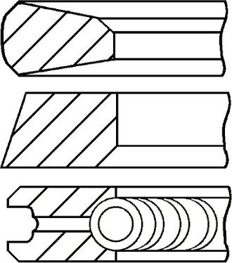 Goetze Engine 08-427400-00 - Stūmoklio žiedų komplektas autoreka.lt