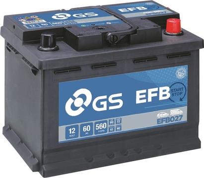 GS EFB027 - Starterio akumuliatorius autoreka.lt