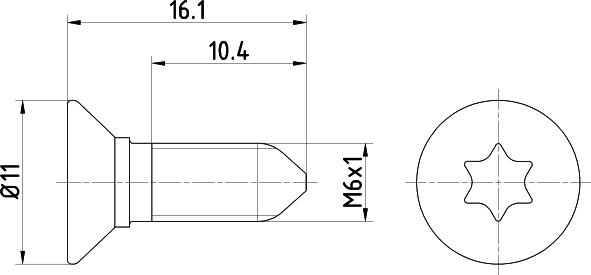 HELLA 8DZ 355 209-081 - Varžtas, stabdžių diskas autoreka.lt