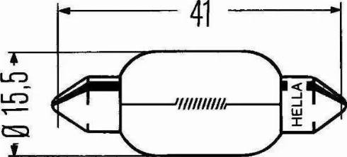 HELLA 8GM 002 091-141 - Lemputė, atbulinės eigos žibintas autoreka.lt
