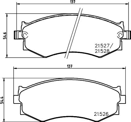 HELLA PAGID 8DB 355 006-421 - Stabdžių trinkelių rinkinys, diskinis stabdys autoreka.lt