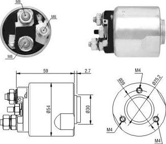 Hoffer 46170 - Solenoidinis jungiklis, starteris autoreka.lt