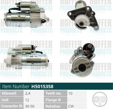 Hoffer H5015358 - Starteris autoreka.lt