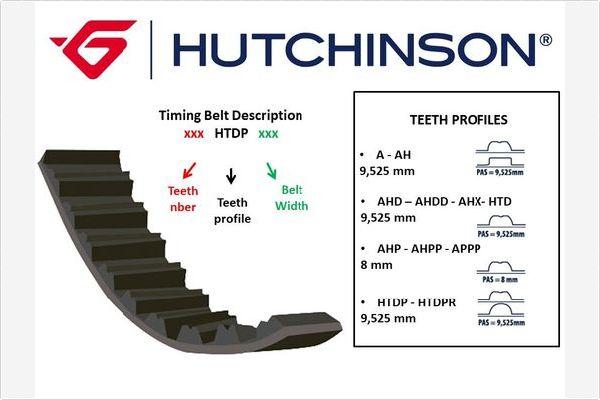 Hutchinson 136 HTDP 25 - Paskirstymo diržas autoreka.lt