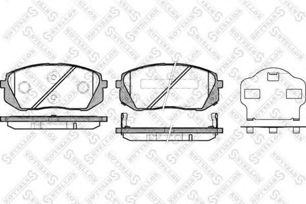 Hyundai 58101-2YA50 - Stabdžių trinkelių rinkinys, diskinis stabdys autoreka.lt