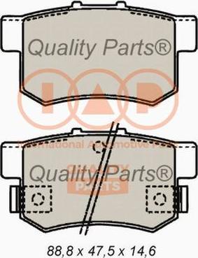 G.U.D. GBP032522 - Stabdžių trinkelių rinkinys, diskinis stabdys autoreka.lt