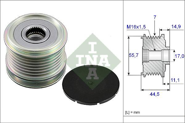 INA 535 0042 10 - Skriemulys, kintamosios srovės generatorius autoreka.lt