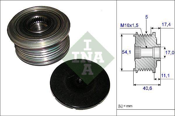 INA 535 0089 10 - Skriemulys, kintamosios srovės generatorius autoreka.lt