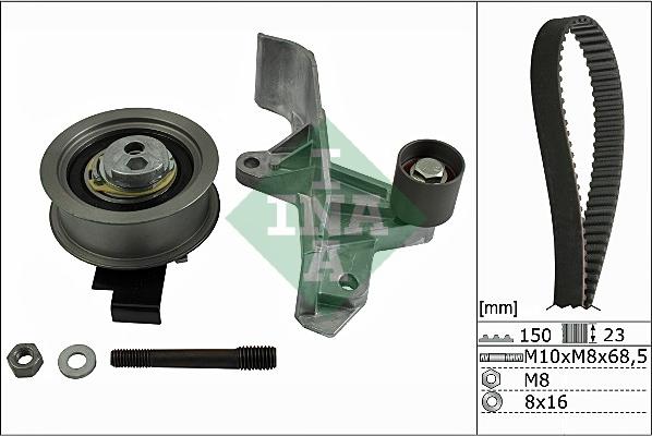 INA 530 0546 10 - Paskirstymo diržo komplektas autoreka.lt