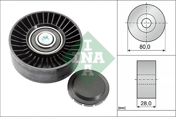 INA 532 0515 10 - Kreipiantysis skriemulys, V formos rumbuotas diržas autoreka.lt