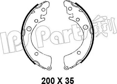 IPS Parts IBL-4498 - Stabdžių trinkelė autoreka.lt