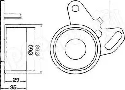 IPS Parts ITB-6508 - Įtempiklis, paskirstymo diržas autoreka.lt