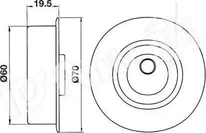 IPS Parts ITB-6518 - Įtempiklis, paskirstymo diržas autoreka.lt