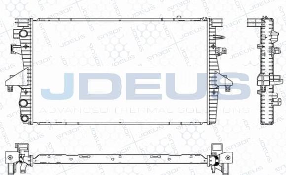 Jdeus M-0300520 - Radiatorius, variklio aušinimas autoreka.lt