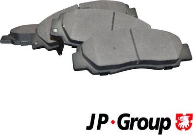 JP Group 4463600510 - Stabdžių trinkelių rinkinys, diskinis stabdys autoreka.lt
