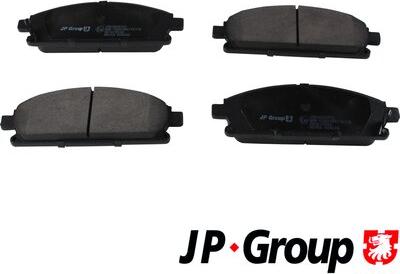 JP Group 4063604310 - Stabdžių trinkelių rinkinys, diskinis stabdys autoreka.lt