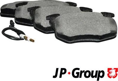 JP Group 4163602810 - Stabdžių trinkelių rinkinys, diskinis stabdys autoreka.lt