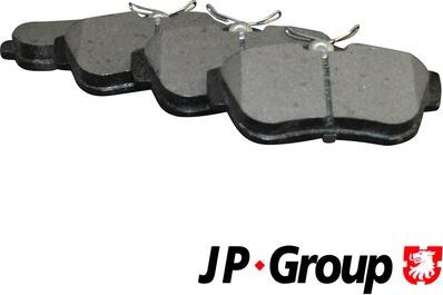 JP Group 4163700810 - Stabdžių trinkelių rinkinys, diskinis stabdys autoreka.lt