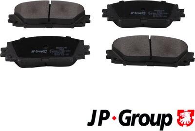 JP Group 4863601210 - Stabdžių trinkelių rinkinys, diskinis stabdys autoreka.lt