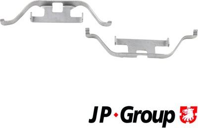 JP Group 1464004410 - Priedų komplektas, diskinių stabdžių trinkelės autoreka.lt