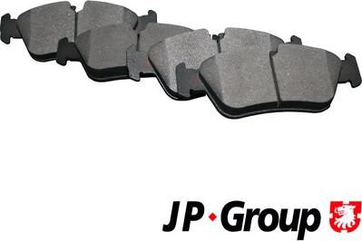 JP Group 1463601010 - Stabdžių trinkelių rinkinys, diskinis stabdys autoreka.lt