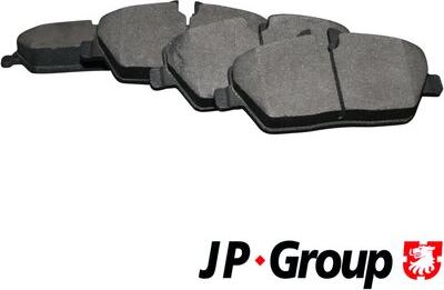 JP Group 1463601210 - Stabdžių trinkelių rinkinys, diskinis stabdys autoreka.lt