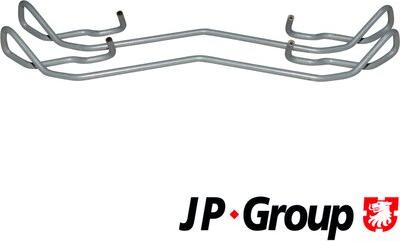 JP Group 1563650110 - Priedų komplektas, diskinių stabdžių trinkelės autoreka.lt