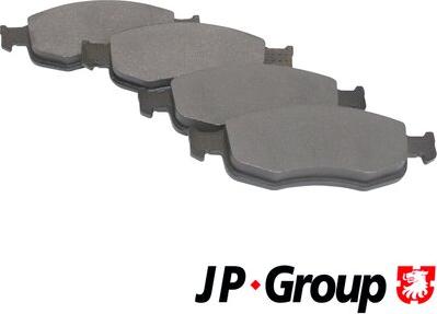 JP Group 1563600310 - Stabdžių trinkelių rinkinys, diskinis stabdys autoreka.lt
