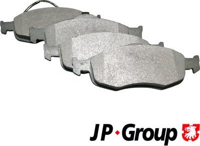 JP Group 1563601210 - Stabdžių trinkelių rinkinys, diskinis stabdys autoreka.lt