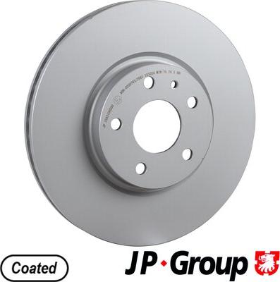 JP Group 1563106500 - Stabdžių diskas autoreka.lt