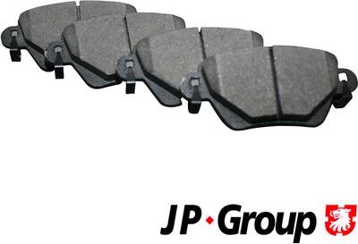 JP Group 1563700210 - Stabdžių trinkelių rinkinys, diskinis stabdys autoreka.lt