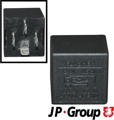 JP Group 1199208400 - Relė, pavojaus žibintai autoreka.lt