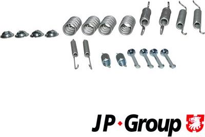 JP Group 1164001410 - Priedų komplektas, stabdžių trinkelės autoreka.lt