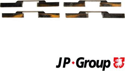 JP Group 1163650610 - Priedų komplektas, diskinių stabdžių trinkelės autoreka.lt