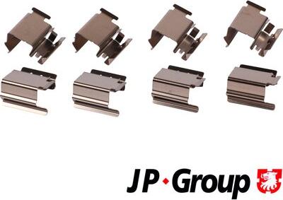 JP Group 1163651610 - Priedų komplektas, diskinių stabdžių trinkelės autoreka.lt