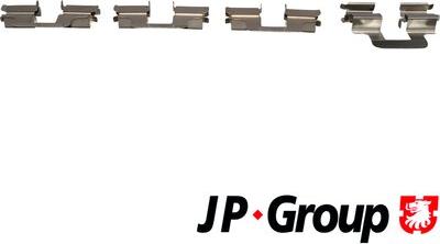 JP Group 1163651010 - Priedų komplektas, diskinių stabdžių trinkelės autoreka.lt