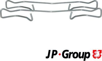 JP Group 1163651210 - Priedų komplektas, diskinių stabdžių trinkelės autoreka.lt